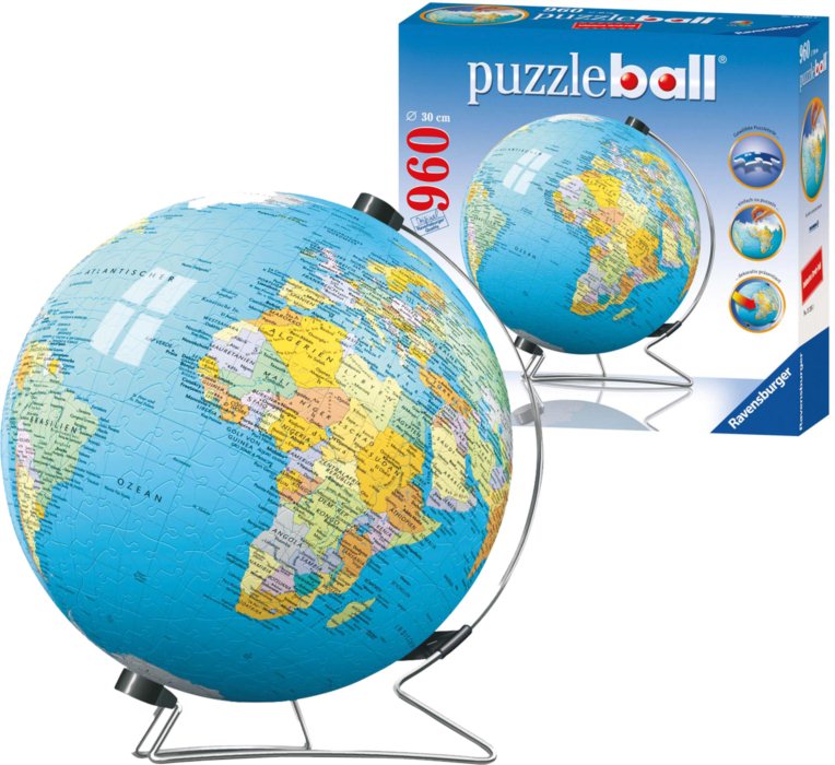 Puzzle ball- zeměkoule