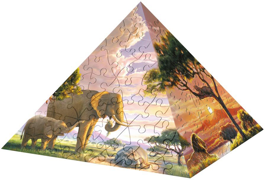 Puzzle pyramida- zvířecí svět